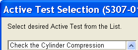 Cylinder Compression Active Test