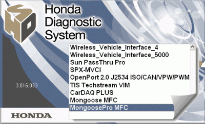 The Honda Diagnostic System Interfaces