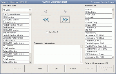 Custom List Data Select