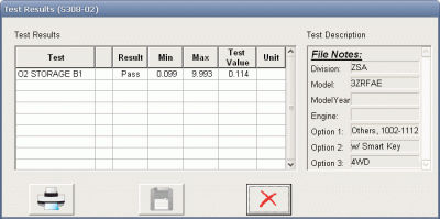 RAV4 Test Results of Catalyst Monitor