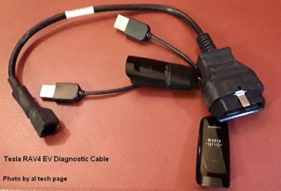 OEM Tesla RAV4 EV Diagnostic Cable