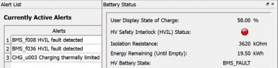 Alerts BMS_f008, BMS_f036