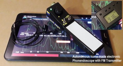 Autonomous home-made electronic Phonendoscope with FM Transmitter